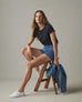 Women's Classic Cotton Crew Tee - Black